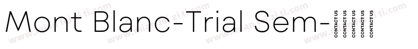 Mont Blanc-Trial Sem字体转换